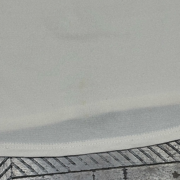 Eileen Fisher Cream Short Silk Blouse - Picture 3 of 7